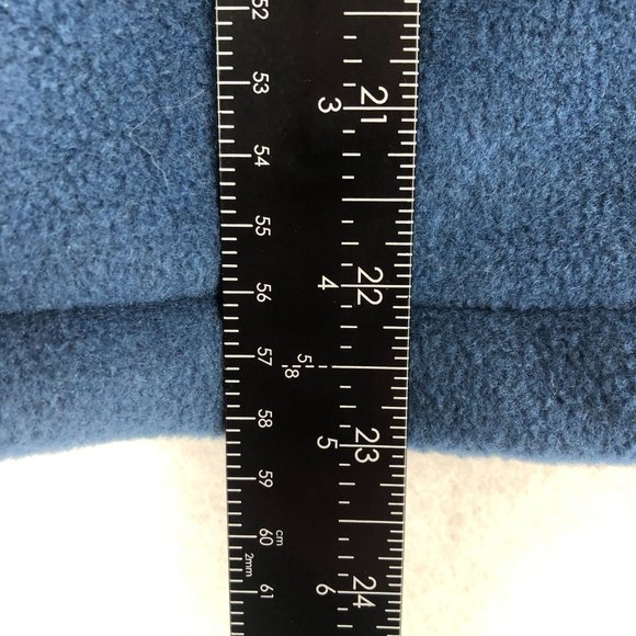 Outback Women's Size Medium Blue Hooded Full Zip Front Sleeveless Fleece Vest - Picture 6 of 10